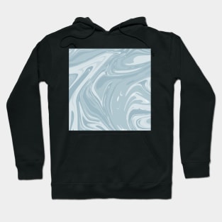 Pale blue marble  pattern Hoodie